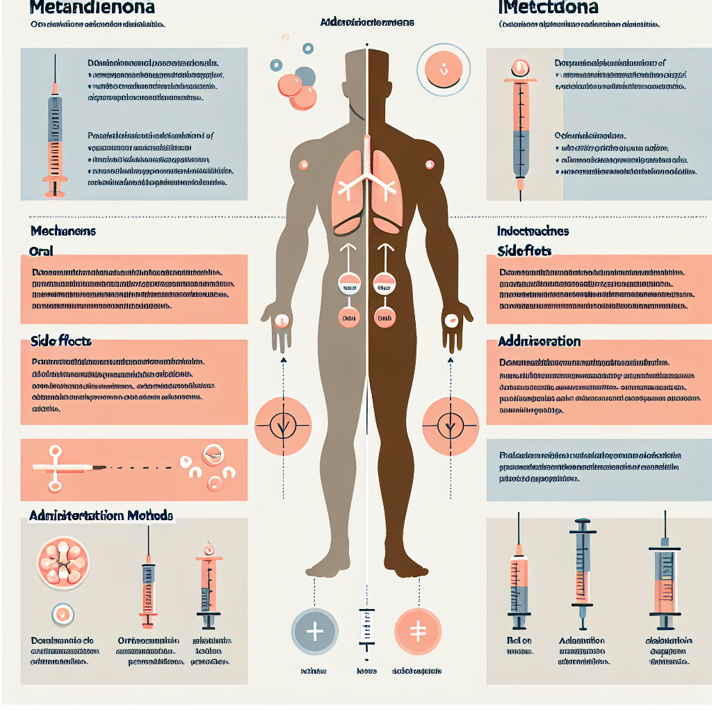 Diferencias entre Metandienona oral e inyectable