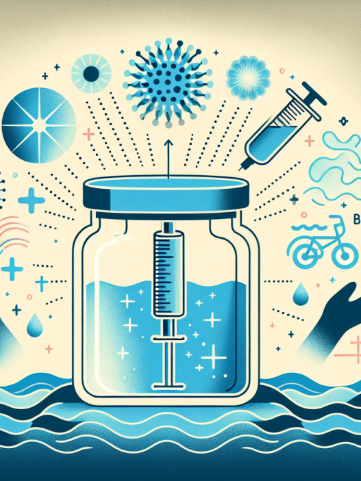 Agua bacteriostática para inyección y reducción de la ansiedad social