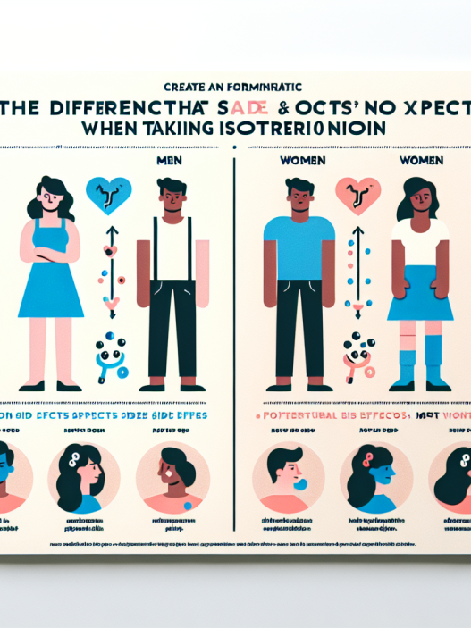 Qué diferencias esperar entre hombres y mujeres con Isotretinoina
