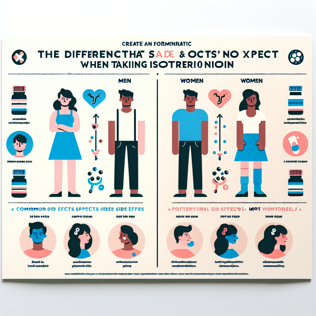 Qué diferencias esperar entre hombres y mujeres con Isotretinoina