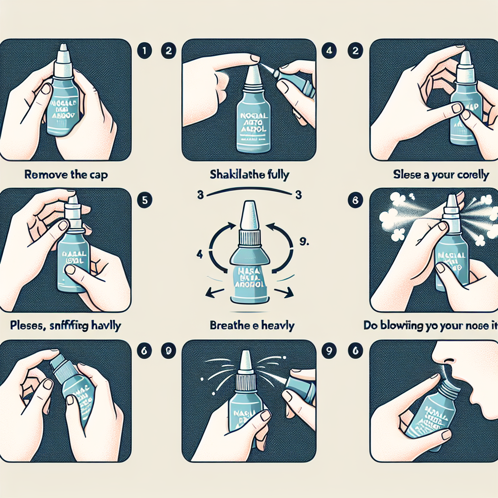 Cómo tomar correctamente Aerosoles nasales en un ciclo corto