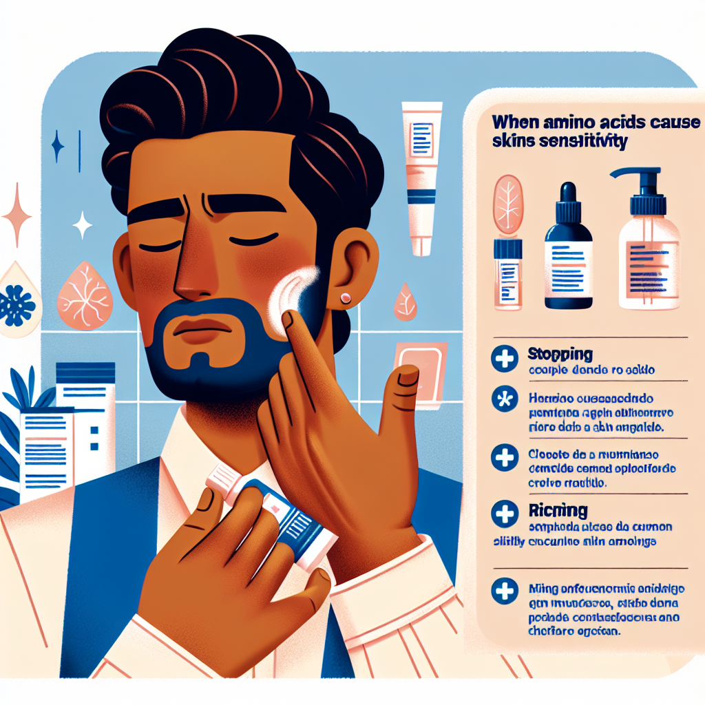 Qué hacer si Aminoácidos causa sensibilidad en la piel