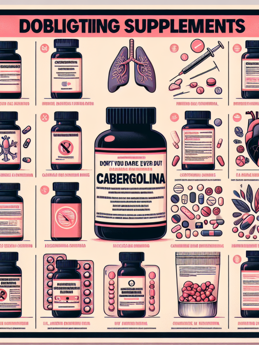 Qué suplementos debes evitar al tomar Cabergolina