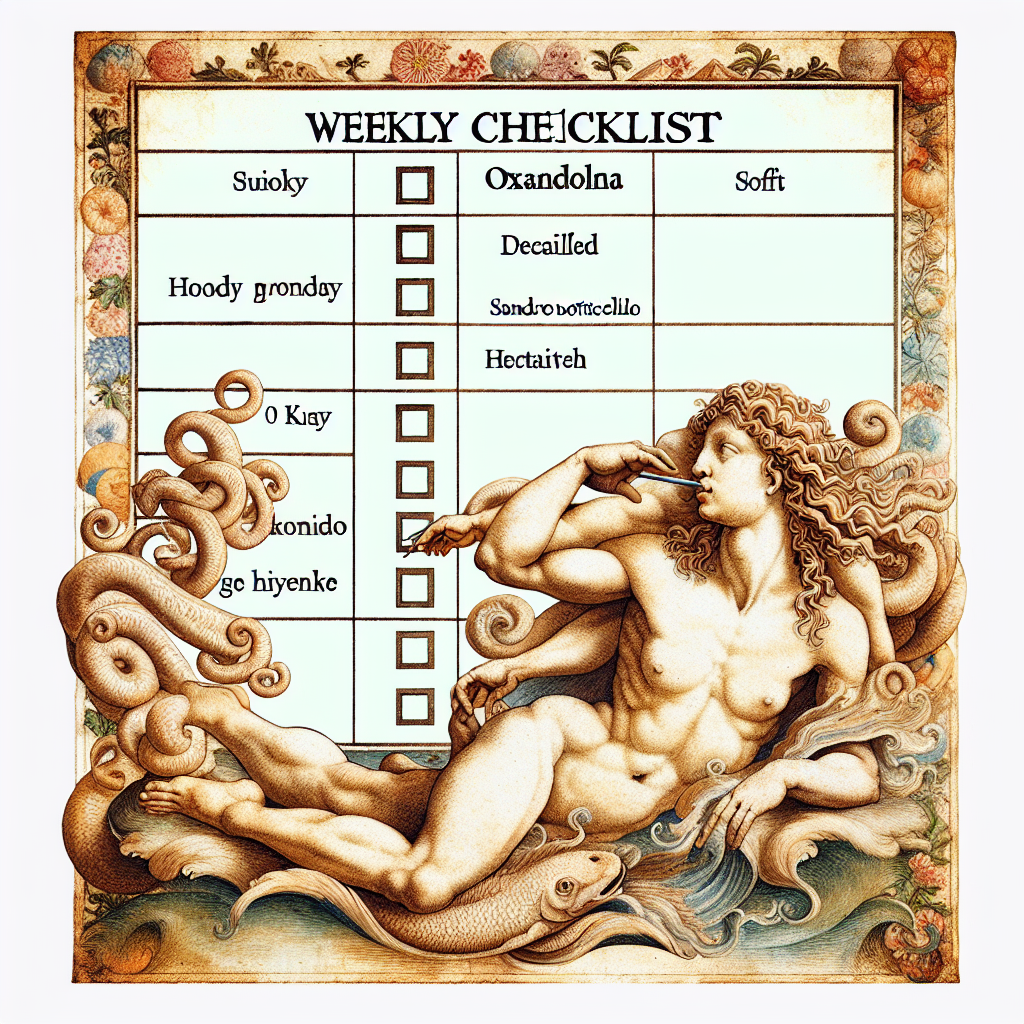 Oxandrolona y hábitos: checklist semanal